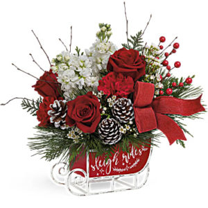 Teleflora's Christmas Day Sleigh Bouquet