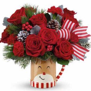 Teleflora's Send A Hug Reindeer Wish Bouquet